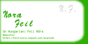 nora feil business card